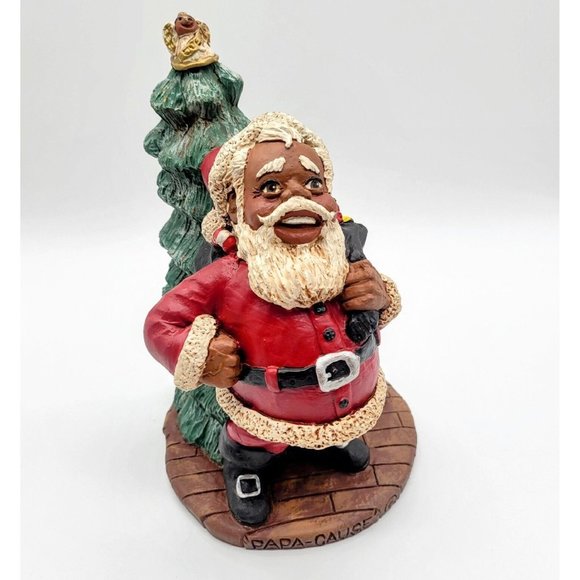 John Solomon Sandridge Other - RARE John Solomon Sandridge Papa Cause Sculpture Signed By Artist 1992 Christmas